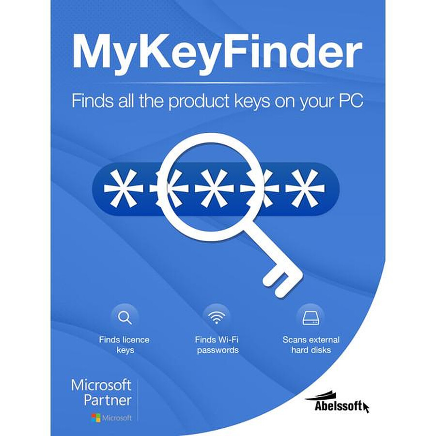 Logiciel utilitaire MyKeyFinder - Licence perpétuelle - 1 PC - A télécharger