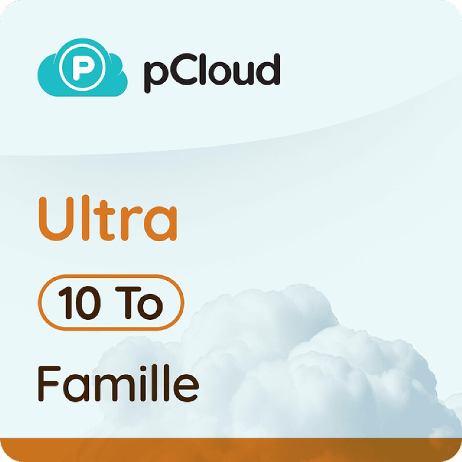 Logiciel antivirus et sécurité pCloud Ultra Famille 10 To – Licence perpétuelle - A télécharger