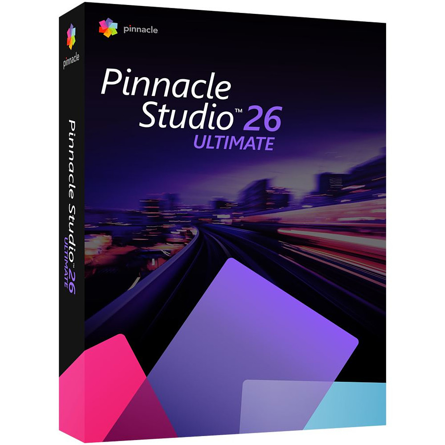 Logiciel image et son Pinnacle Studio 26 Ultimate - Licence perpétuelle - 1 poste - A télécharger