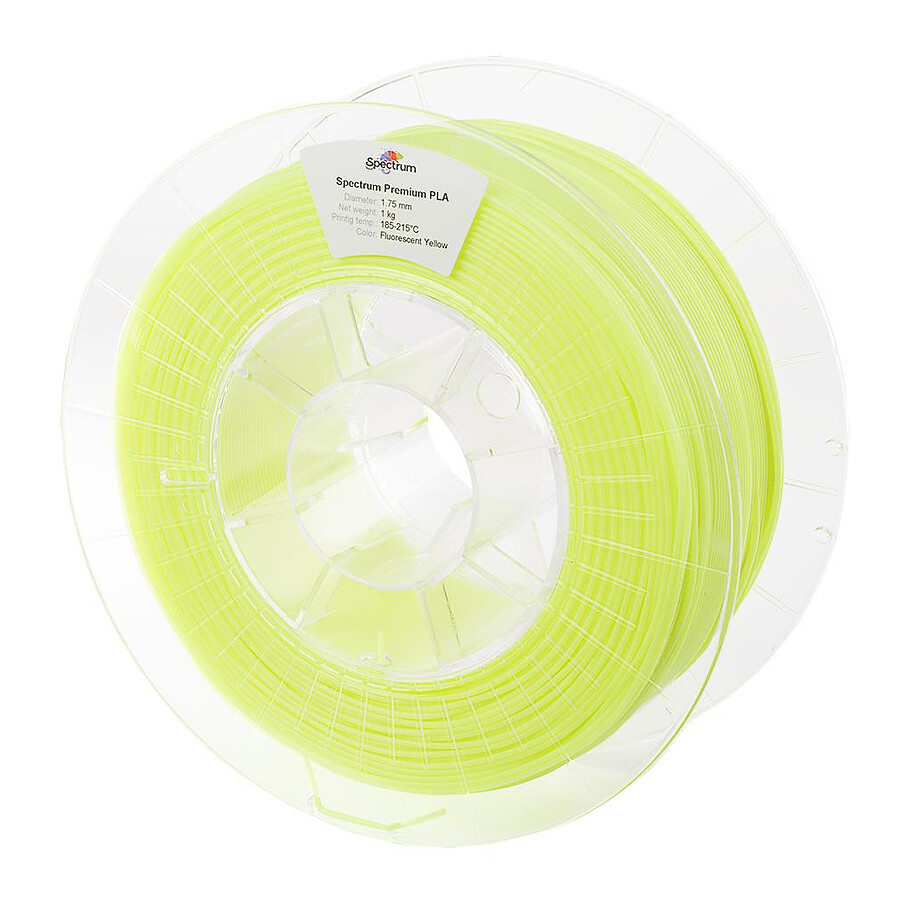 Filament 3D Spectrum Premium PLA jaune fluo (fluorescent yellow) 1,75 mm 1kg