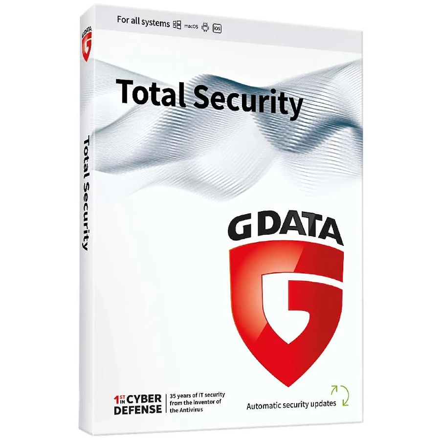 Logiciel antivirus et sécurité G DATA Total Security - Licence 1 an - 1 poste - A télécharger