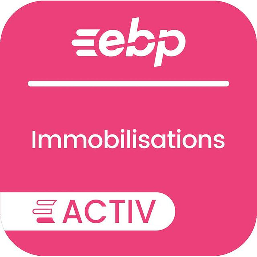Logiciel comptabilité et gestion EBP Immobilisations Activ Gamme Eco - Licence 1 an - 1 poste - A télécharger