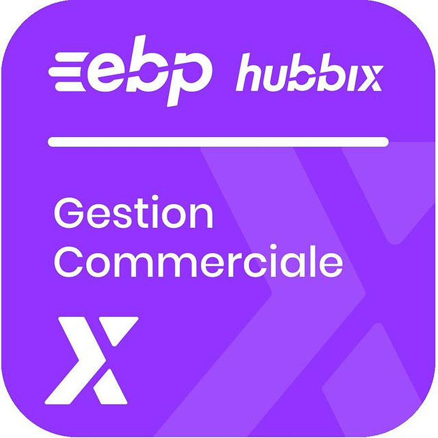 Logiciel comptabilité et gestion EBP Hubbix Gestion Commerciale en ligne - Licence 1 an - 1 utilisateur - A télécharger