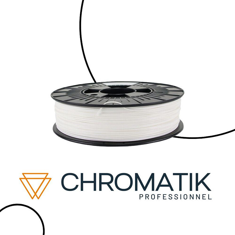 Filament 3D Chromatik Professionnel - PETG Blanc 750g - Filament 1.75mm