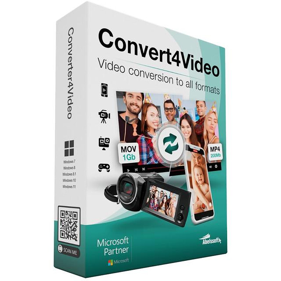 Logiciel image et son Converter4Video - Licence perpétuelle - 1 PC - A télécharger