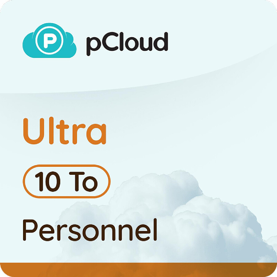 Logiciel antivirus et sécurité pCloud Ultra Personnel 10 To – Licence perpétuelle - A télécharger