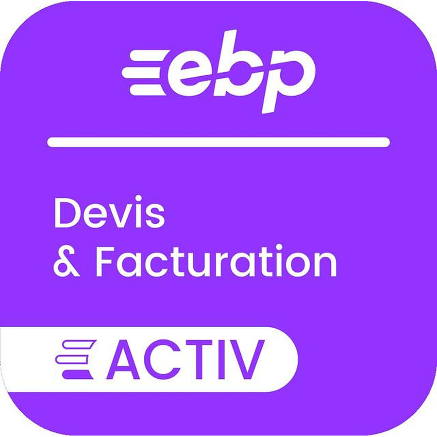 Logiciel comptabilité et gestion EBP Devis et Facturation Activ Gamme Eco - Licence 1 an - 1 poste - A télécharger