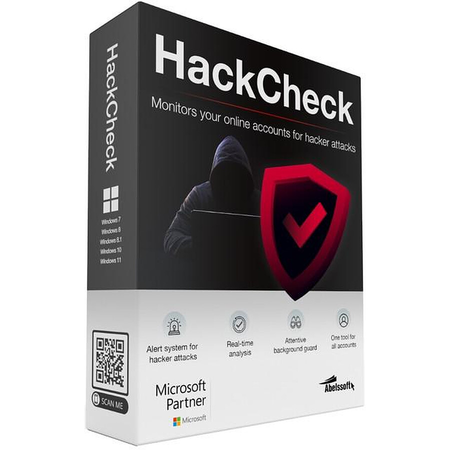 Logiciel utilitaire HackCheck - Licence perpétuelle - 1 PC - A télécharger