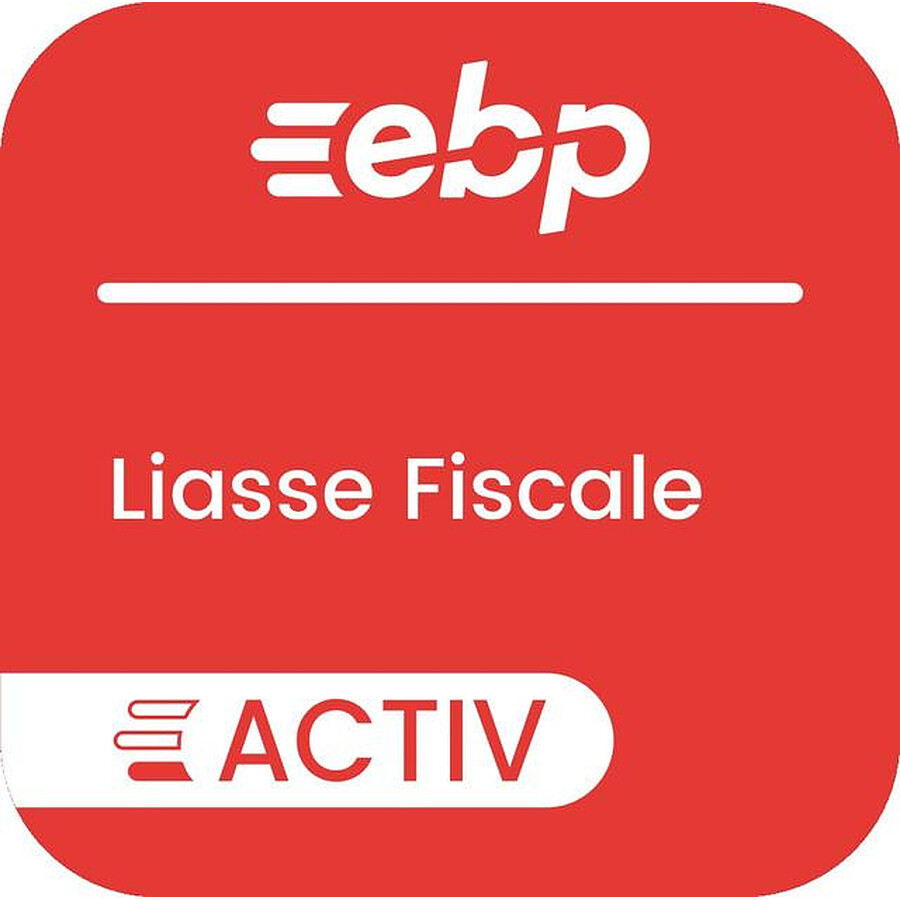 Logiciel comptabilité et gestion EBP Liasse Fiscale Activ Gamme Eco - Licence 1 an - 1 poste - A télécharger