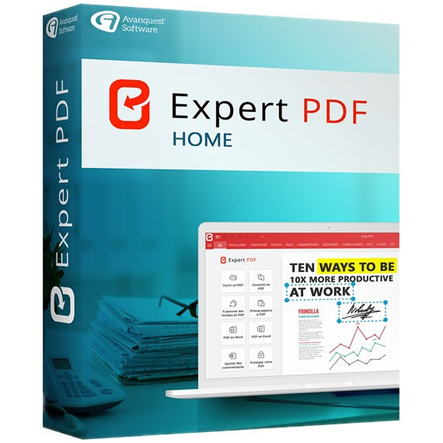 Logiciel bureautique Expert PDF 15 Home - Licence perpétuelle - 1 poste - A télécharger