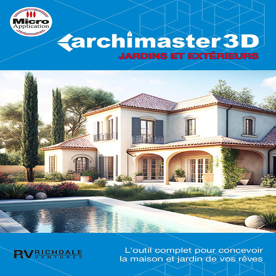 Logiciel image et son ArchiMaster 3D Jardins & Extérieurs - Licence perpétuelle - 1 PC - A télécharger