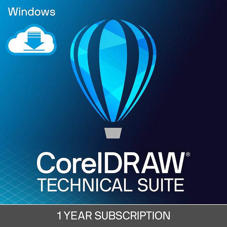 Logiciel image et son CorelDRAW Technical Suite 2024 - Abonnement 1 an - 1 utilisateur - A télécharger