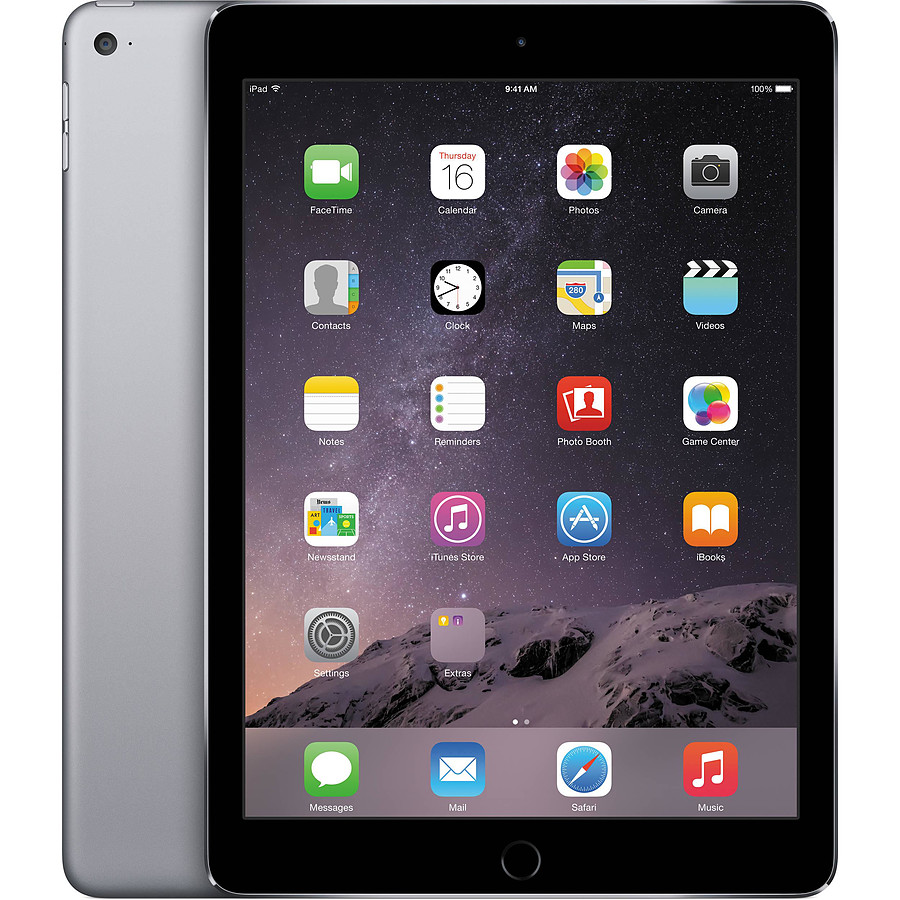 Tablette reconditionnée Apple iPad Air 2 (2014) Wi-Fi 64Go Gris Sidéral · Reconditionné