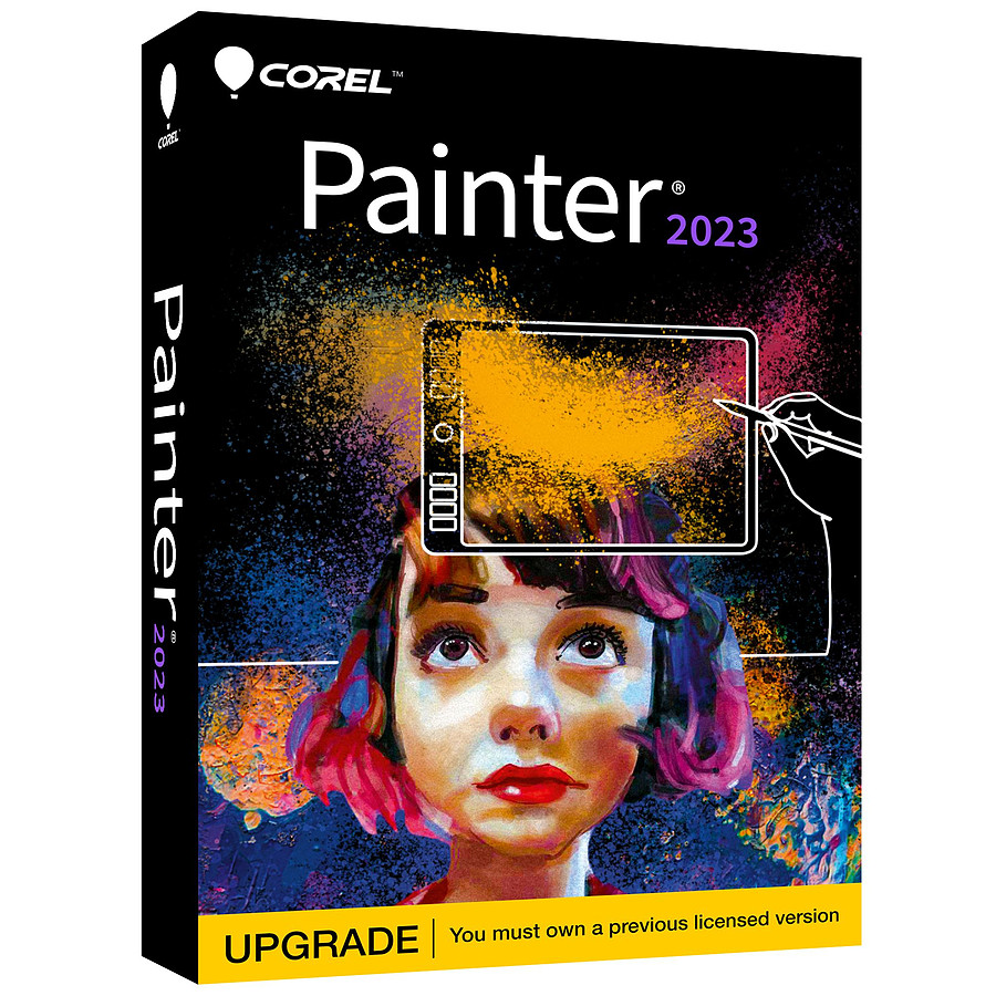 Logiciel image et son Corel Painter 2023 Mise à jour - Licence perpétuelle - 1 poste - A télécharger