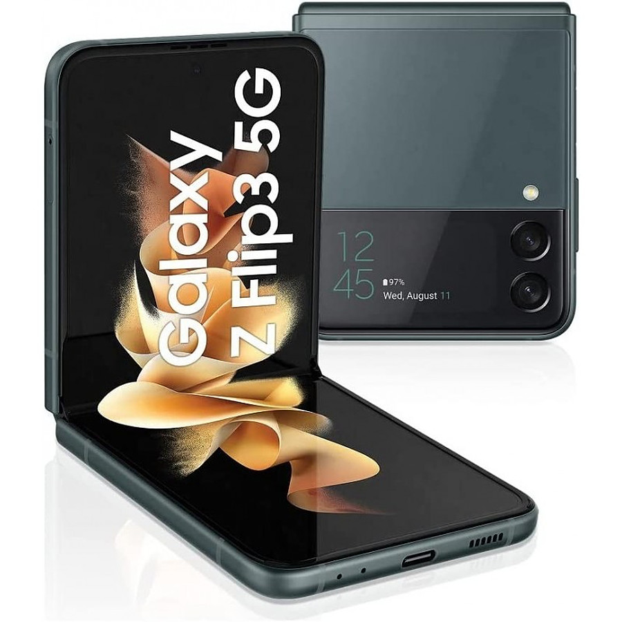 Smartphone reconditionné Samsung Galaxy Z Flip3 5G 128 Go - Vert - Débloqué · Reconditionné