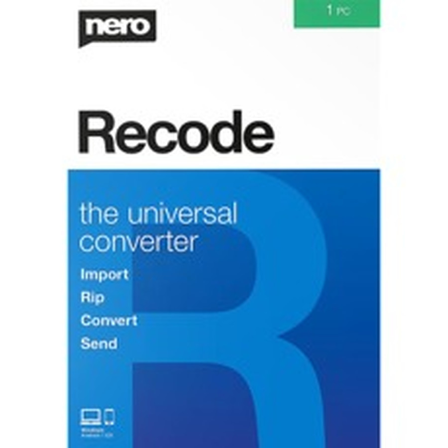 Logiciel home studio Nero Recode - Licence perpétuelle - 1 poste - A télécharger