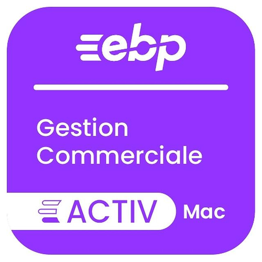 Logiciel comptabilité et gestion EBP Gestion Commerciale MAC Activ + Service Privilège - Licence 1 an - 1 poste - A télécharger