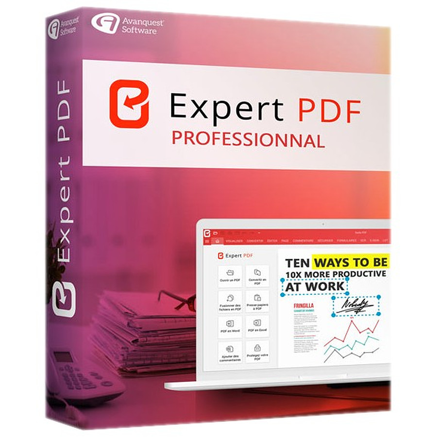 Logiciel bureautique Expert PDF 15 Professional - Licence perpétuelle - 1 poste - A télécharger