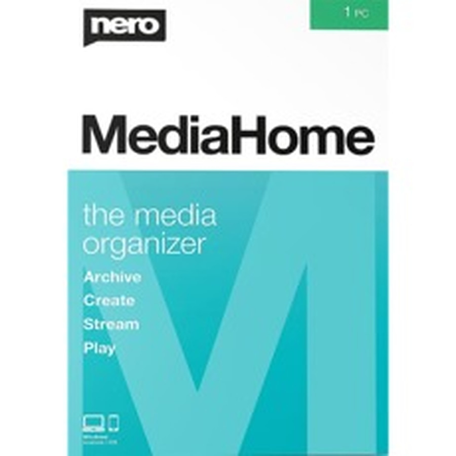 Logiciel utilitaire Nero MediaHome - Licence perpétuelle - 1 poste - A télécharger