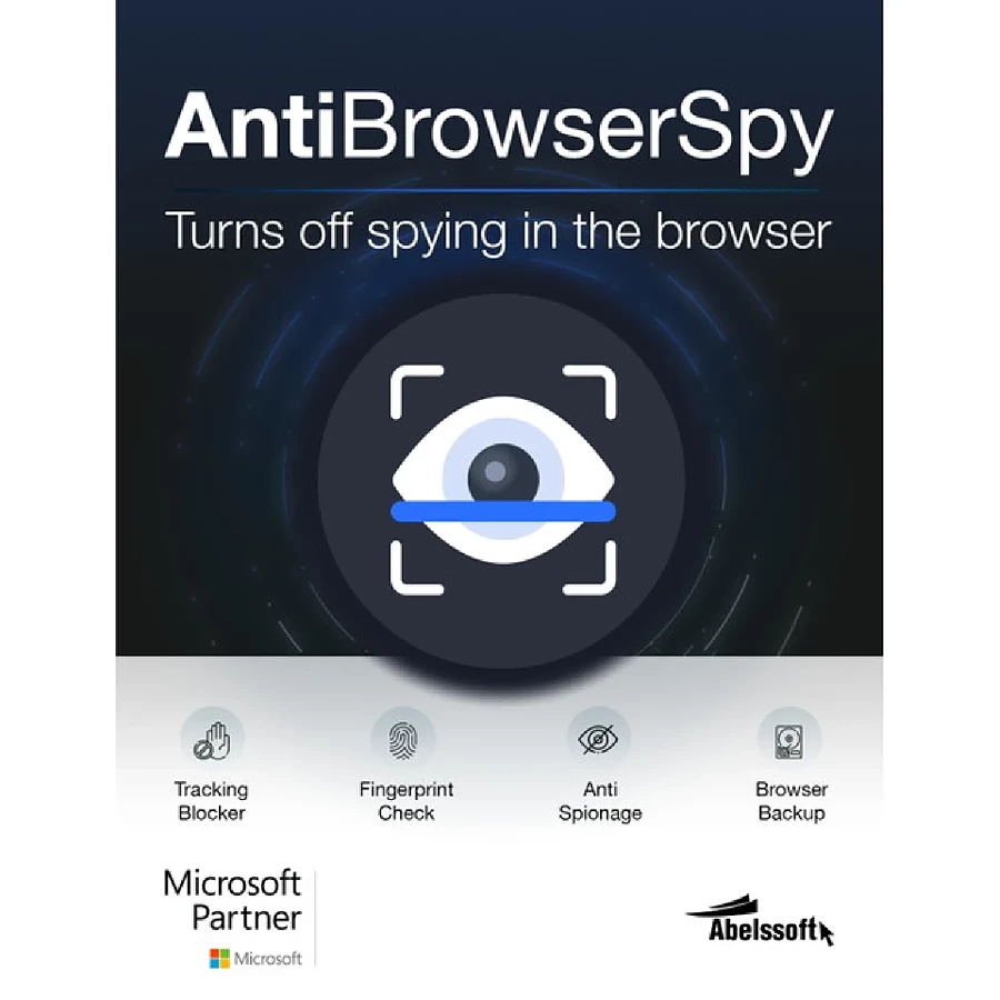 Logiciel utilitaire AntiBrowserSpy - Licence perpétuelle - 1 PC - A télécharger