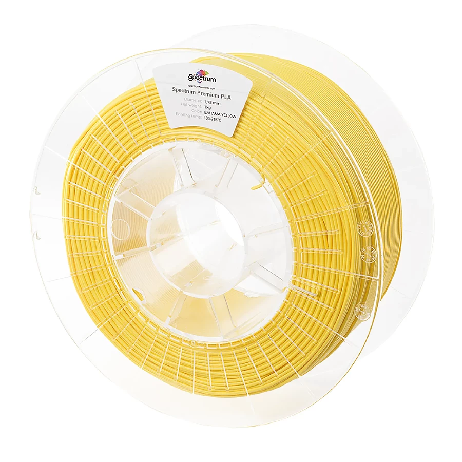 Filament 3D Spectrum Premium PLA jaune (bahama yellow) 1,75 mm 1kg