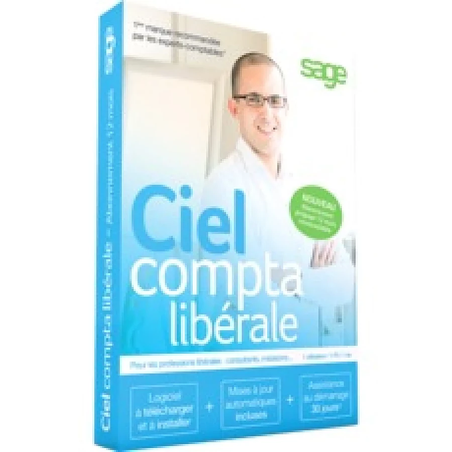 Logiciel comptabilité et gestion Ciel Compta Libérale  - Licence 1 an - 1 poste - A télécharger