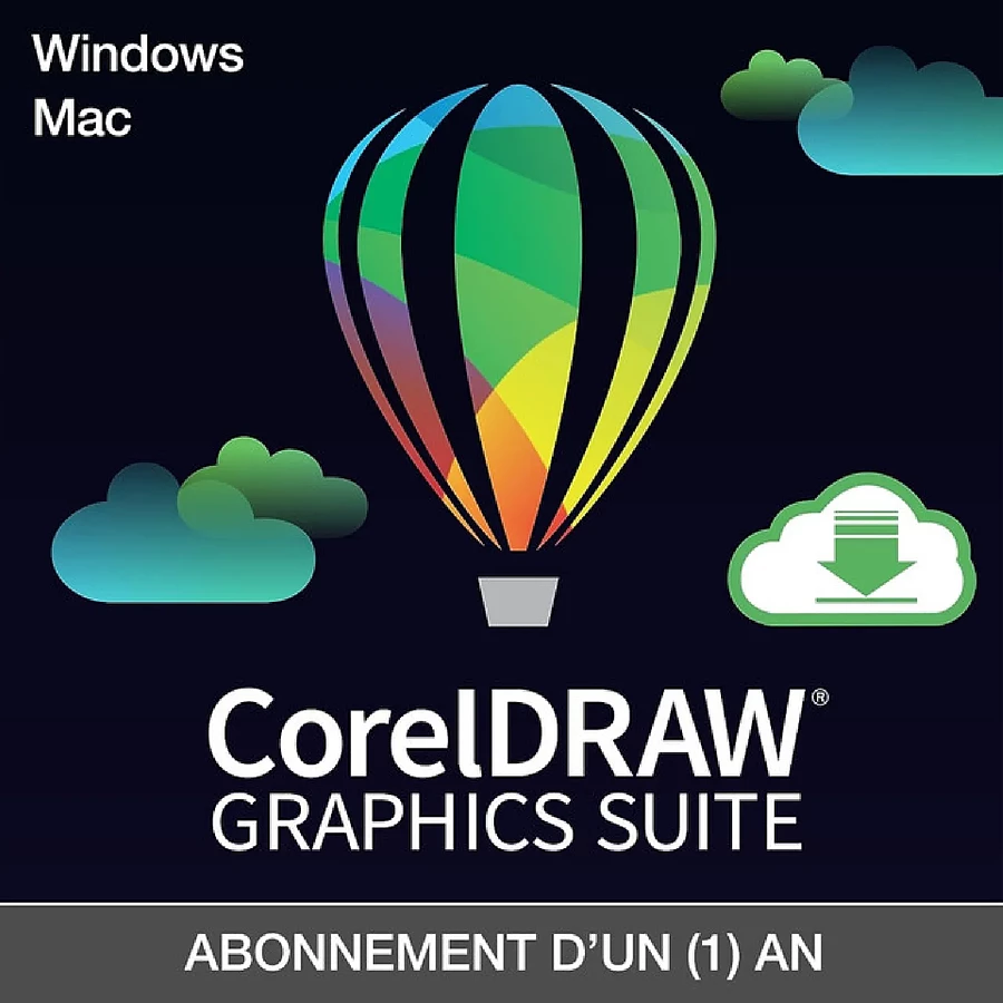 Logiciel image et son CorelDRAW Graphics Suite - Licence 1 an - 1 utilisateur - A télécharger