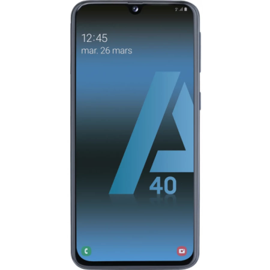 Smartphone reconditionné Samsung Galaxy A40 64Go Noir · Reconditionné