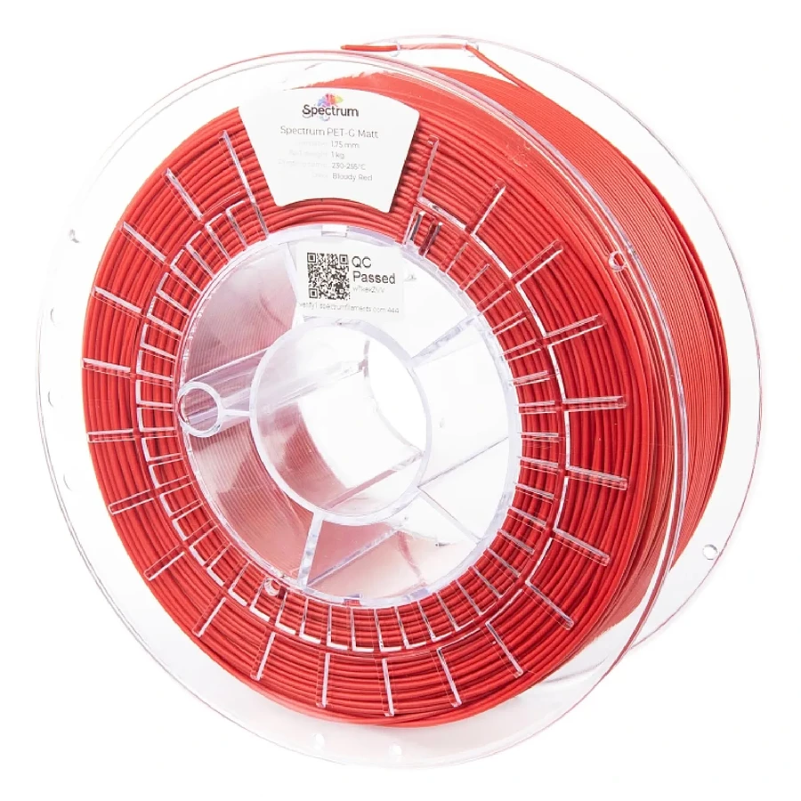 Filament 3D Spectrum PET-G MATT rouge (bloody red) 1,75 mm 1kg