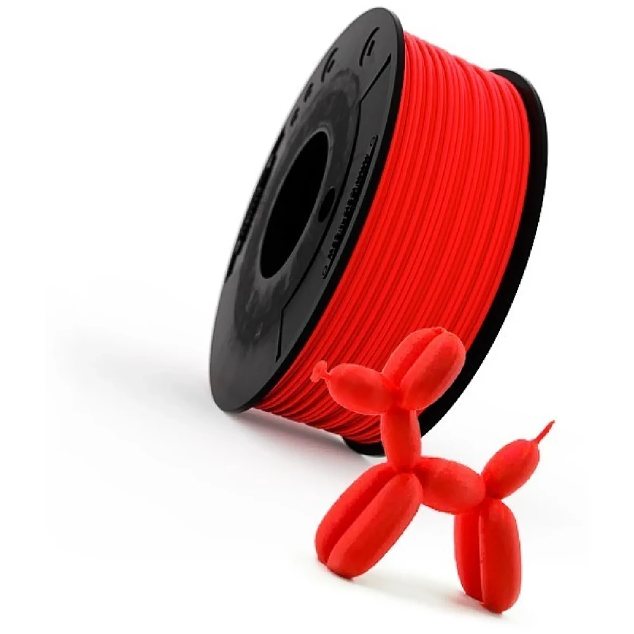 Filament 3D Recreus FilaFlex 82A ORIGINAL rouge (red) 1,75 mm 0,25kg