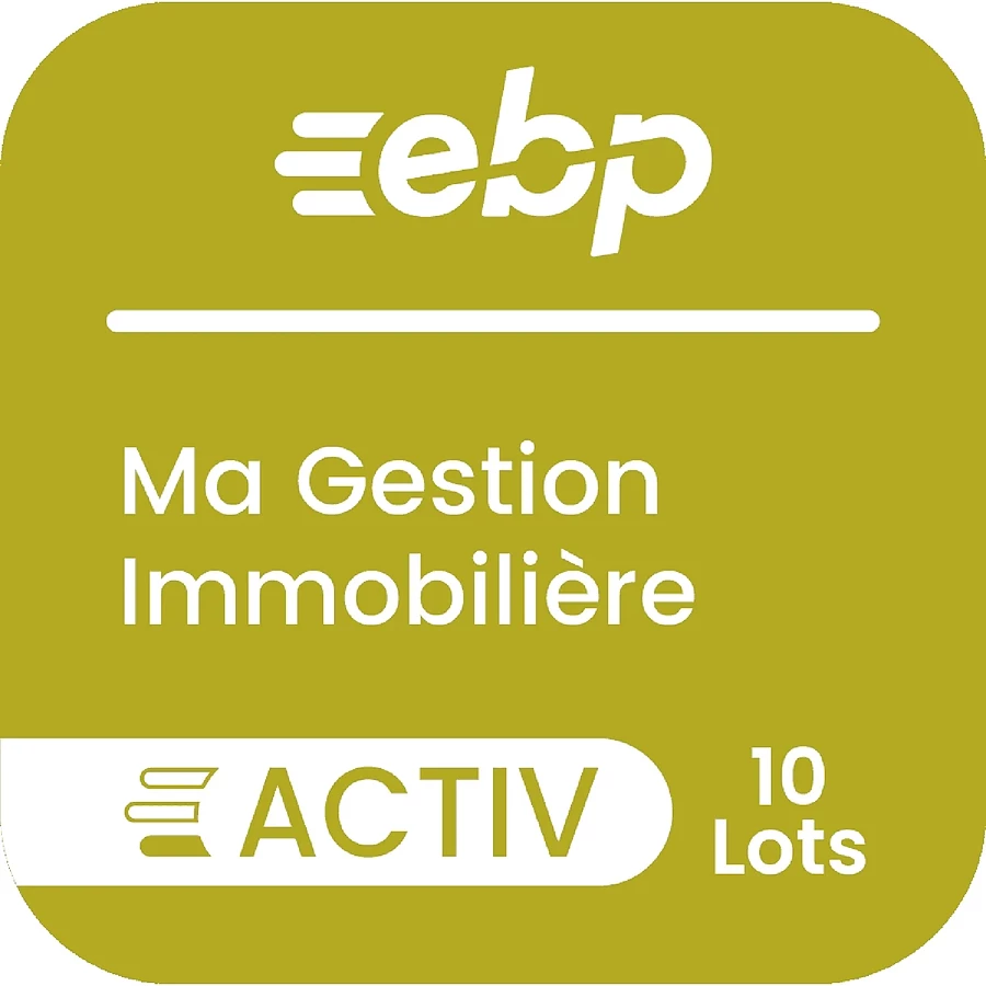 Logiciel comptabilité et gestion EBP Ma Gestion Immobilière version 10 Lots - Licence perpétuelle - 1 poste - A télécharger