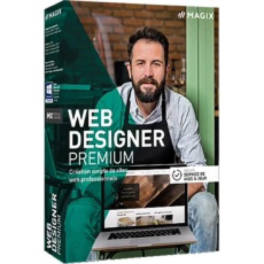 Logiciel image et son Magix Web Designer Premium - Licence perpétuelle - 1 poste - A télécharger