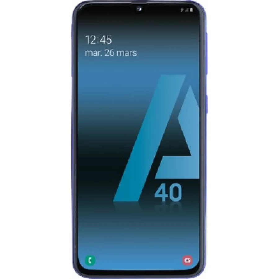 Smartphone reconditionné Samsung Galaxy A40 64Go Bleu · Reconditionné