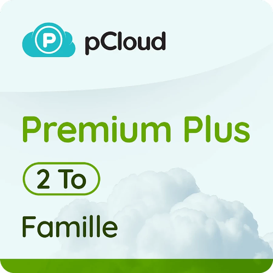 Logiciel antivirus et sécurité pCloud Premium Plus Famille 2 To – Licence perpétuelle - A télécharger