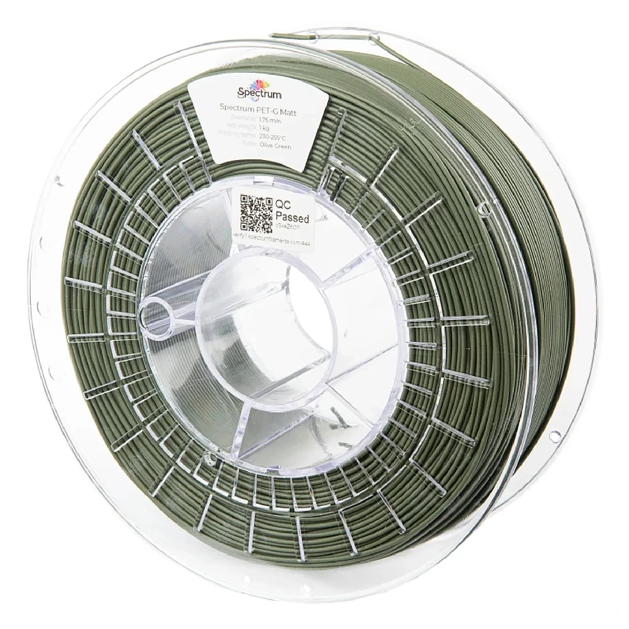 Filament 3D Spectrum PET-G MATT vert (olive green) 1,75 mm 1kg