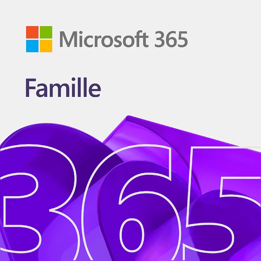 Logiciel bureautique Microsoft 365 Famille