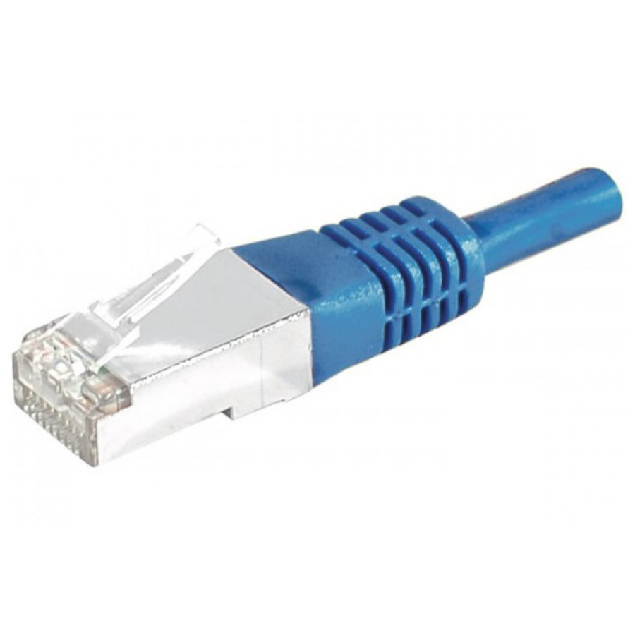 Câble Ethernet RJ45 (1 m) SSTP catégorie 6a double blindage gris