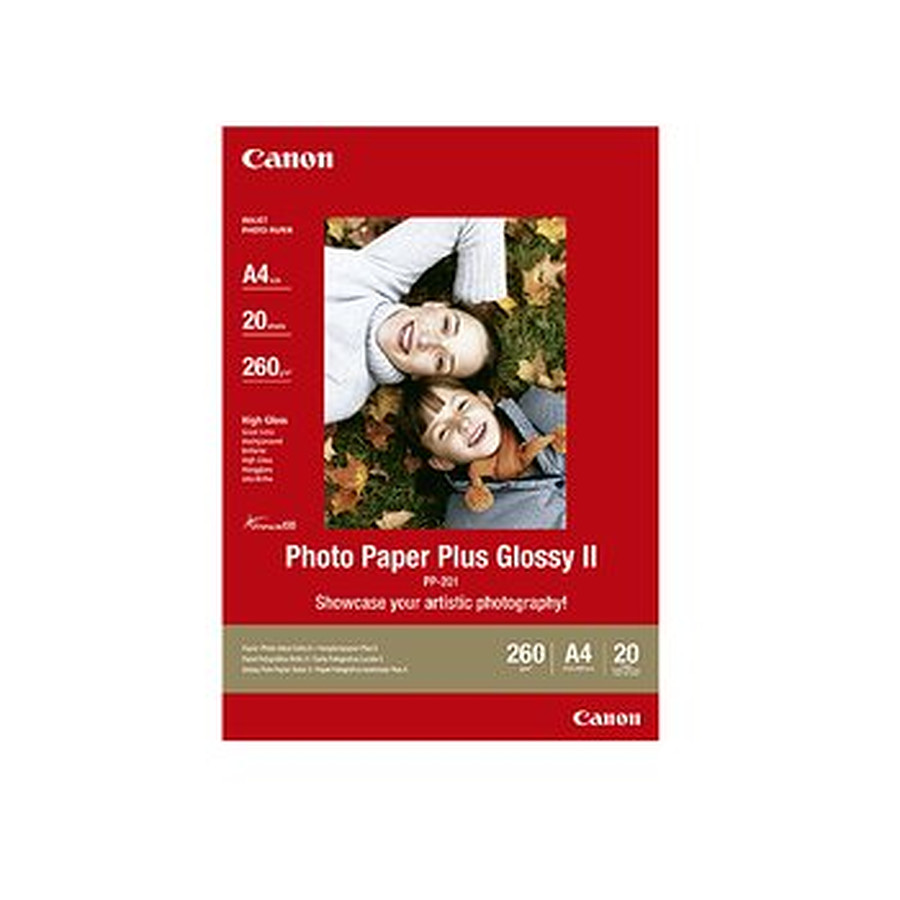 Papier imprimante Canon Papier plus glacé A4 - PP-201