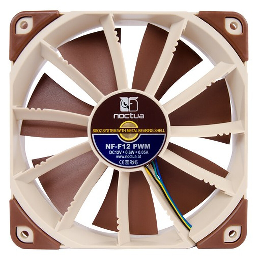 Noctua NF-F12 PWM Chromax.black.swap - Ventilateur Silencieux Haut De Gamme 120mm Noir