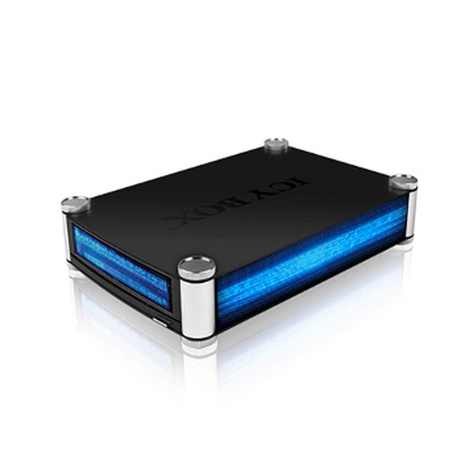ICY BOX IB-246-C31-G Boîtier Externe USB-C 10 Gbit/s – Pour SSD/HDD SATA 2.5" – Aluminium + Silicone Protection
