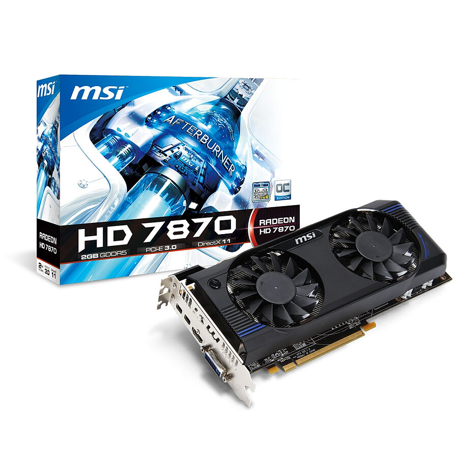 Msi Radeon Hd 7870 Twin Frozr Oc 2 Go Carte Graphique Msi Sur Materiel Net Oop