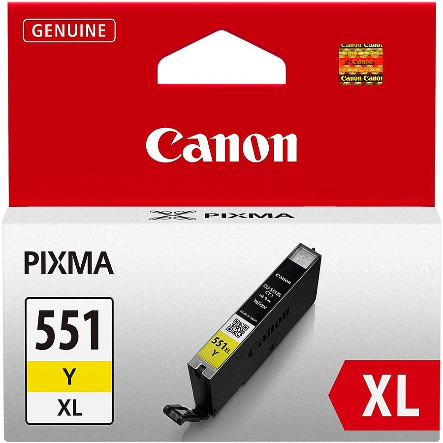 Cartouche d'encre Canon CLI-551 Jaune XL