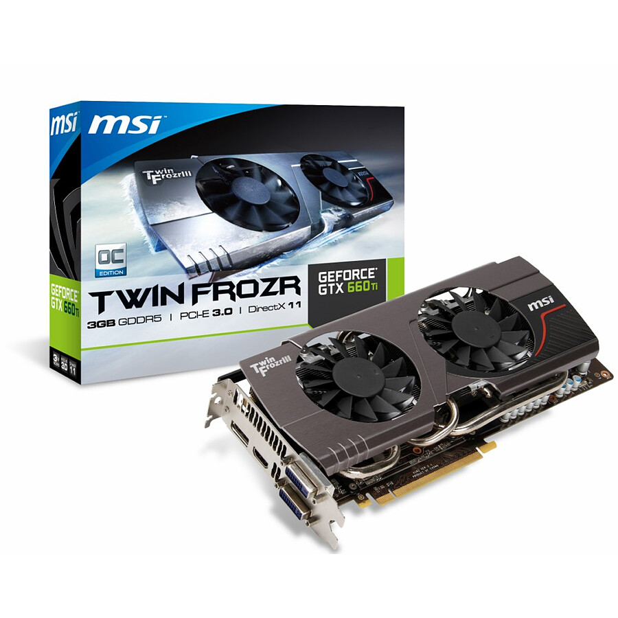 Msi Geforce Gtx 660 Ti Twin Frozr 3 Oc 3 Go Carte Graphique Msi Sur Materiel Net Oop