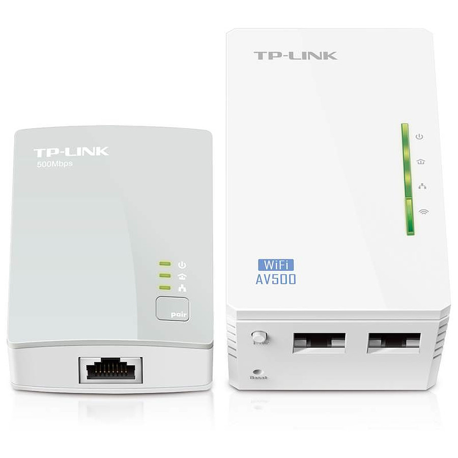TL-WPA4235P KIT, Kit 2 CPL AV500 + Wi-Fi N300 avec prise gigogne