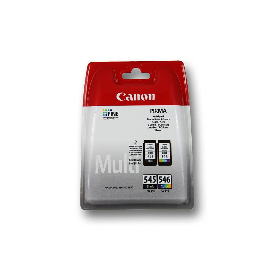 Canon MultiPack PG-545 + CL-546 standard - Cartouche d'encre Canon sur
