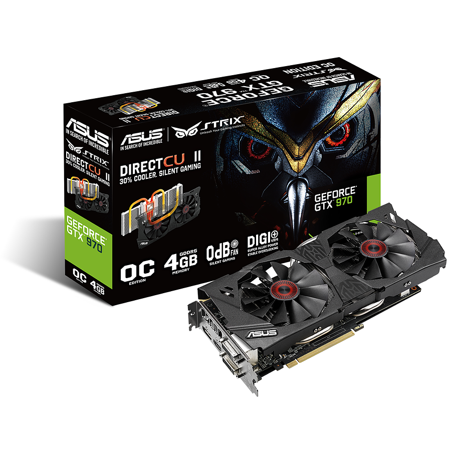 Asus Geforce Gtx 970 Strix Oc 4 Go Carte Graphique Asus Sur Materiel Net Oop