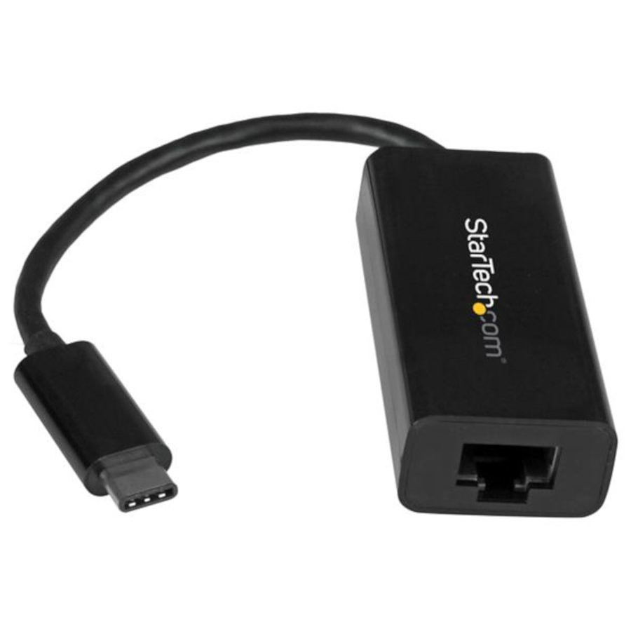 Câble USB StarTech.com Adaptateur Gigabit Ethernet USB-C - Noir