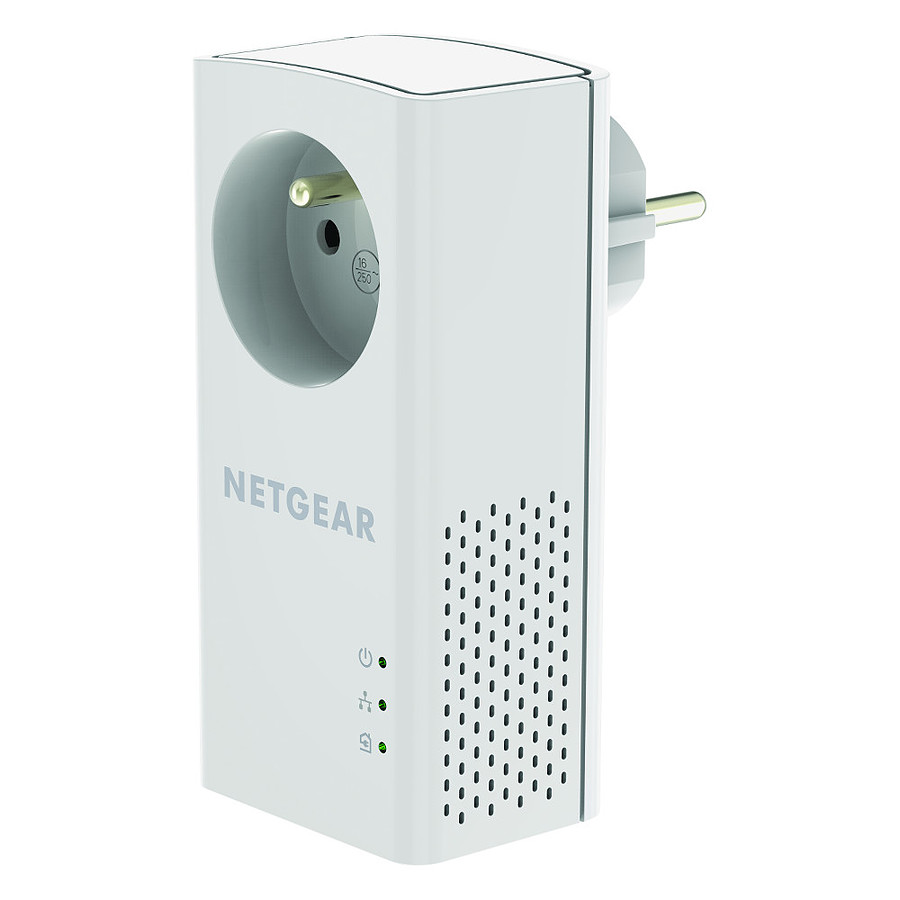 NETGEAR PLPW1000T-100FRS Pack de 3 CPL 1000 Mbps dernière génération - 1 CPL  Filaire avec prise Filtrée + 2 CPL Wifi