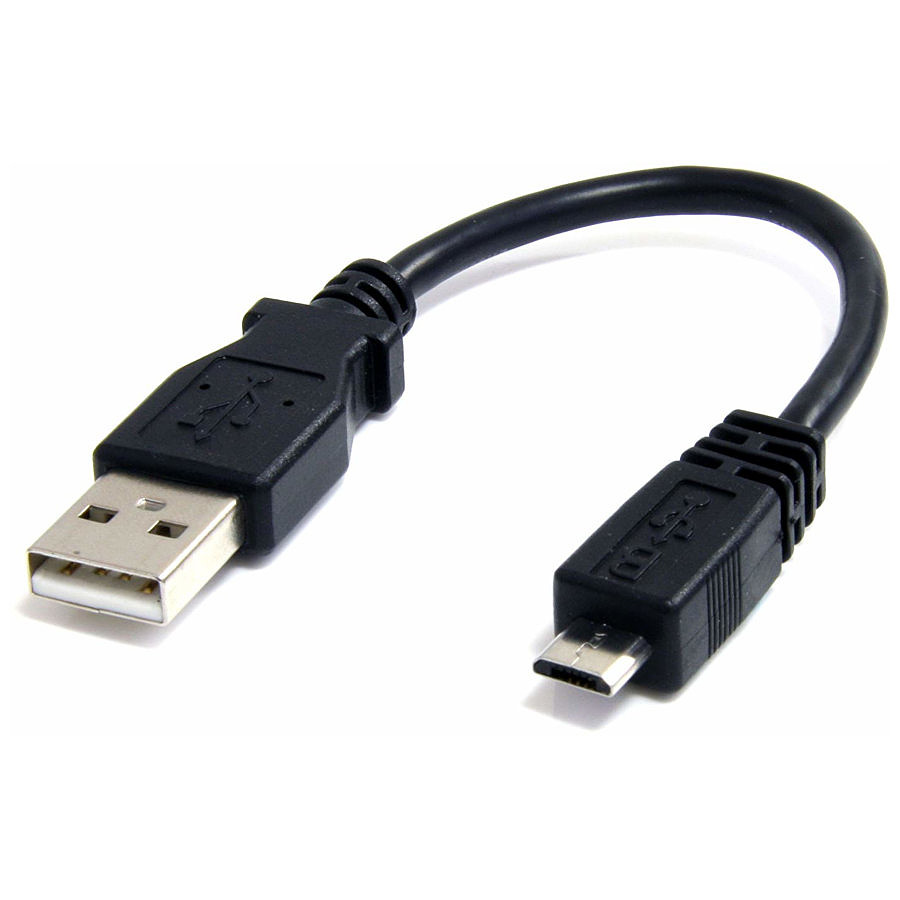 Câble USB StarTech.com Câble Micro B / USB 2.0 (A) Noir - 15cm