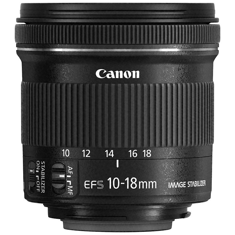 Objectif pour appareil photo Canon EF-S 10-18mm f/4.5-5.6 IS STM